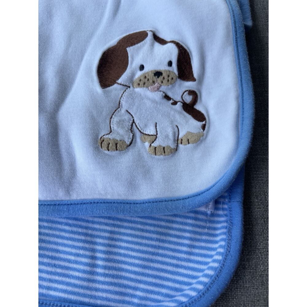 Gymboree Little Golden Books Poky Little Puppy Dog Stripe Baby Blanket Blue - Picture 2 of 8